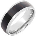 Serinium-Domed-8mm-Exotic-5mm-Wenge-Wood-Inlay-Wedding-Band-Side-View1