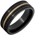 Black-Diamond-Ceramic-7mm-Rounded-Edges-18K-Yellow-Gold-Inlay-and-Stone-Finish-Wedding-Band-Side-View1