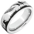 Serinium-Pipe-Cut-8mm-with-Duck-Hunter-Sporting-Scene-Engraving-Wedding-Band-Side-View1