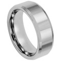 Tungsten-High-Polish-Flat-Ring-with-Beveled-Edges-8mm-Wedding-Band-Full-View