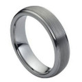 Tungsten-Ring-Brushed-Top-with-Polished-Edges-6mm-Wedding-Band-Full-View