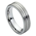 Tungsten-Ring-Brushed-Top-with-Polished-Center-Groove-6mm-Wedding-Band-Full-View