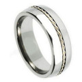 Tungsten-Ring-with-Sterling-Silver-Braided-Wire-in-Center-Groove-8mm-Wedding-Band-Full-View-1