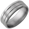 Titanium-8mm-Comfort-Fit-with-Double-Grooves-with-Satin-Finish-Wedding-Band-Full-View