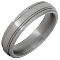 Titanium-Rounded-Groove-Stepdown-Edge-5mm-Comfort-Fit-with-Satin-Finish-Wedding-Band-Full-View