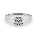 Diamond Solitaire Engagement Ring in 14K 18K Gold or Platinum Select 1/2-Carat to 2 Carat Center - Certified Lab Grown Diamond