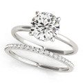 Engagement Bridal Square Halo Ring Set Cushion Cut Diamond Ring 1/2-Carat 1-Carat to 3-Carat in 14K 18K White Yellow Gold or Platinum