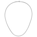 Solid Platinum Diamond-cut 1.35 mm Wheat Chain Necklace 16'' 18" 20" 24" or 30" Inches