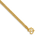 Solid 24K Gold Curb Link Chain Bracelet 4mm, 5mm, 7.2mm, or 12mm - 7.5" 8" 8.5" Inches