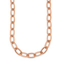 Herco 18K Rose Gold Polished 8.3mm Oval Link 34 Inch Chain