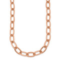 Herco 18K Rose Gold Polished 8.3mm Oval Link 24 Inch Chain