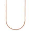 Herco 18K Rose Gold Polished 2.4mm Solid Rolo 30 Inch Chain