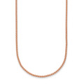 Herco 18K Rose Gold Polished 1.7mm Solid Wheat 20 Inch Chain