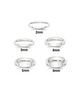 Solid 950 Platinum Half Round Wedding Bands Free Engraving 2mm 3mm 4mm 5mm 6mm Widths