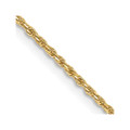 10K Yellow Gold 1.15mm Width - 7 inch - 24 inch Length - D/C Machine Made Rope Chain