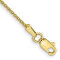 10K Yellow Gold 1.2mm Parisian Wheat Chain Anklet - length: 10'' inches - (C63-845)