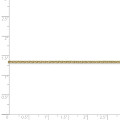 10K Yellow Gold 2mm Solid Polished Cable Chain Anklet - length: 9'' inches - (C63-849)