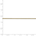 10K Yellow Gold 1.5mm Cable Chain Anklet - length: 10'' inches - (C63-852)