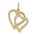 10K Yellow Gold Heart Charm - (A81-937)