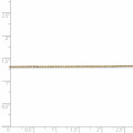 Leslie's 14K Yellow Gold 0.8mm Round Diamond-cut Wheat Necklace - Length 20'' inches - (B18-463)