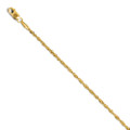 Leslies 14K Yellow Gold Singapore Chain Bracelet - Length 7'' inches - (C62-535)
