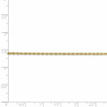 Leslie's 14K Yellow Gold 1.5mm Diamond-cut Rope Chain Anklet Bracelet - Length 9'' inches - (C63-890)