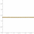 Leslie's 14K Yellow Gold 1.75mm Diamond-cut Rope Chain Necklace - Length 22'' inches - (B18-723)