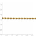 Leslie's 14K Yellow Gold 5mm Diamond-cut Rope Chain Necklace - Length 20'' inches - (B18-737)