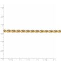 Leslie's 14K Yellow Gold 5mm Diamond-cut Rope Chain Necklace - Length 22'' inches - (B18-738)