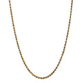 Leslie's 14K Yellow Gold 3.5mm Diamond-cut Lightweight Rope Chain Necklace - Length 20'' inches - (B18-751)