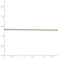 14K Yellow Gold 0.95mm Box Chain Anklet - length: 9'' inches - (C64-526)