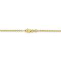 10K Yellow Gold 1.65mm Solid Diamond-cut Cable Chain - length: 9'' inches - (C63-902)