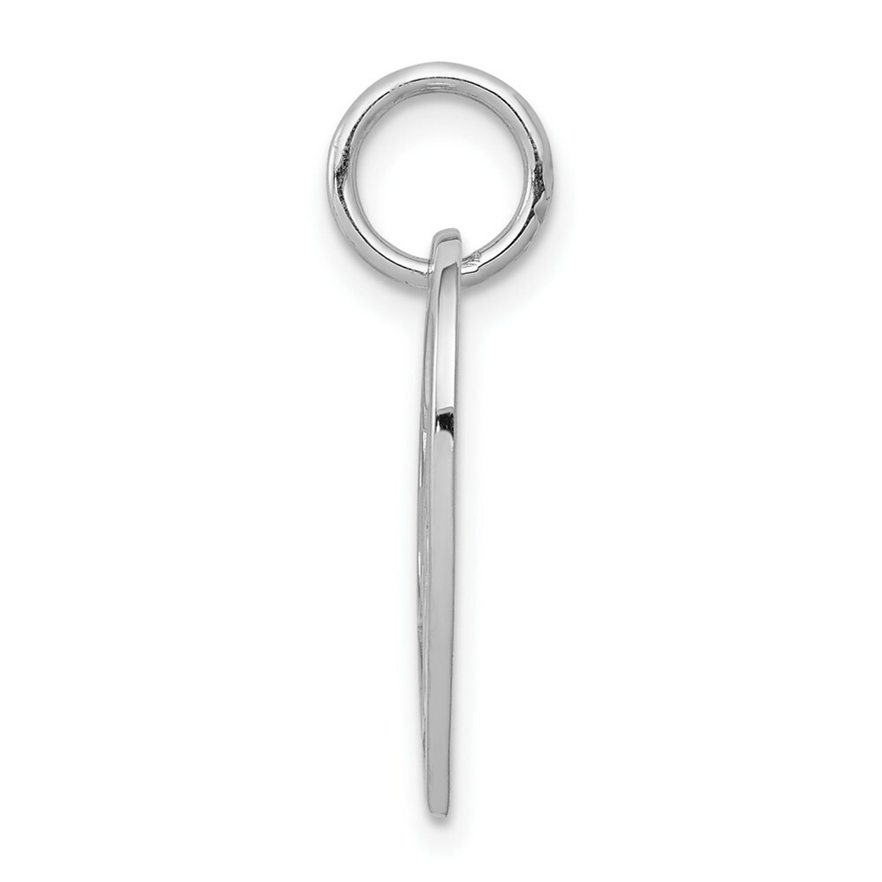 10K White Gold Sweet 16 In Heart Charm - (A82-411)