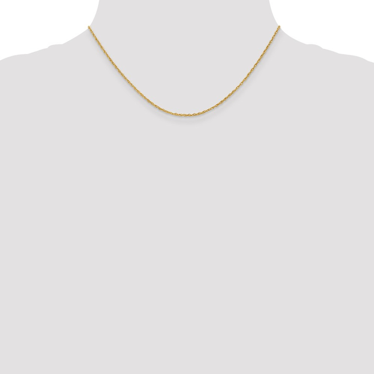 18K Yellow Gold Leslie's 1.3mm Heavy-Baby Rope Chain - length: 16 inches - (B19-289)