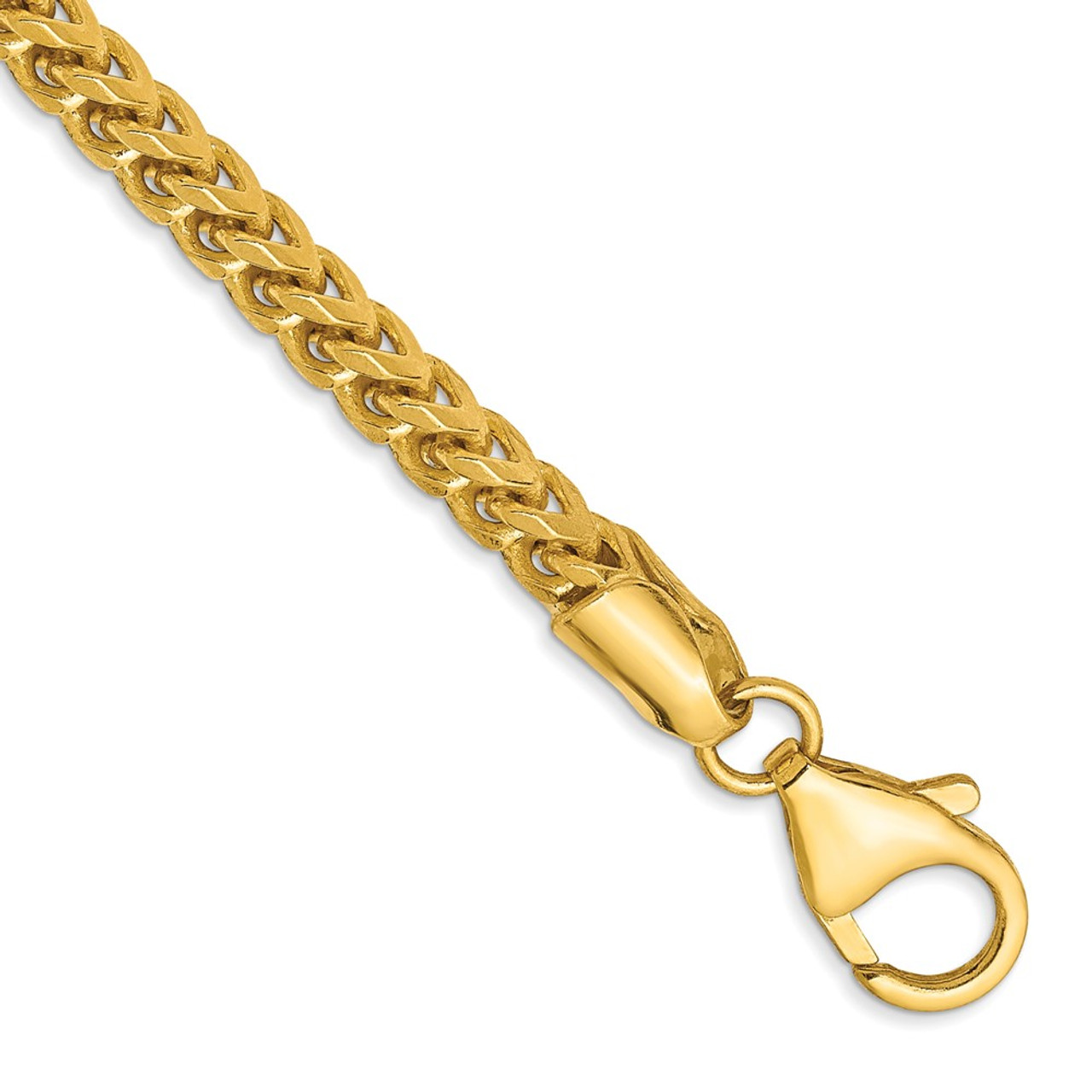 Real 10kt Solid Yellow Gold Franco Bracelet Unisex 8'' Inches 4mm – GoldBar  Jewelers