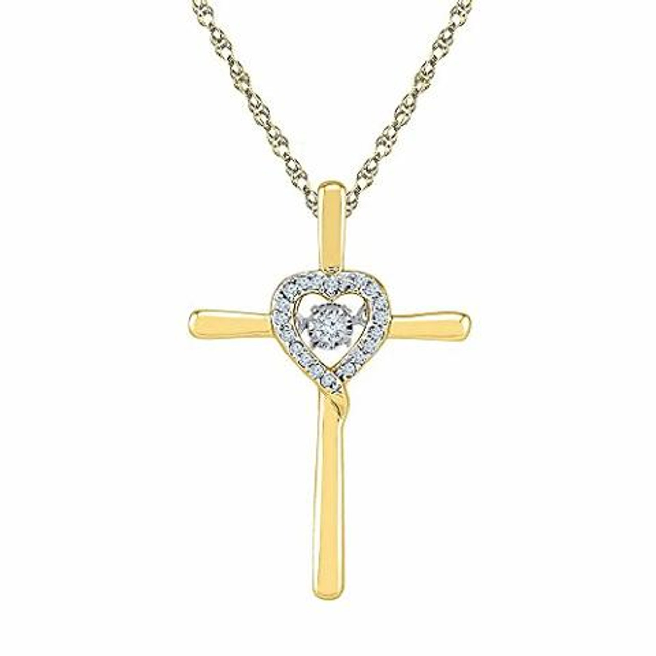 Cross Necklace: 10k Gold