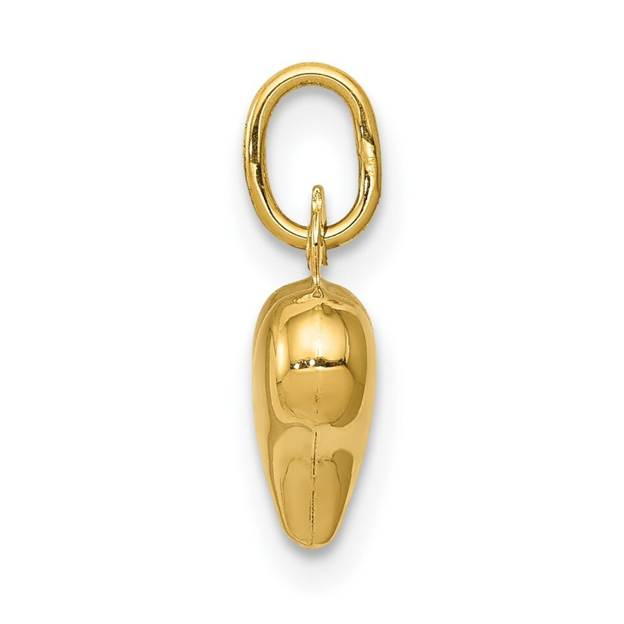 14K Yellow Gold Mini Puffed Heart Charm - (A83-384)