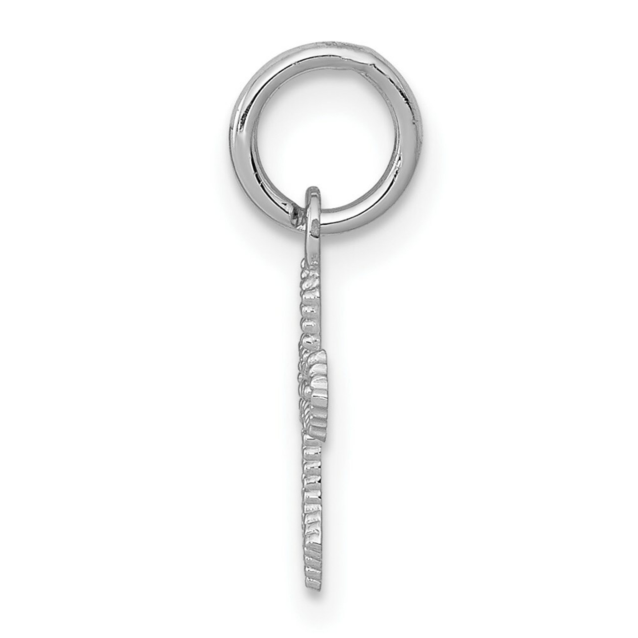 14K White Gold Passion Cross Charm - (A83-963)