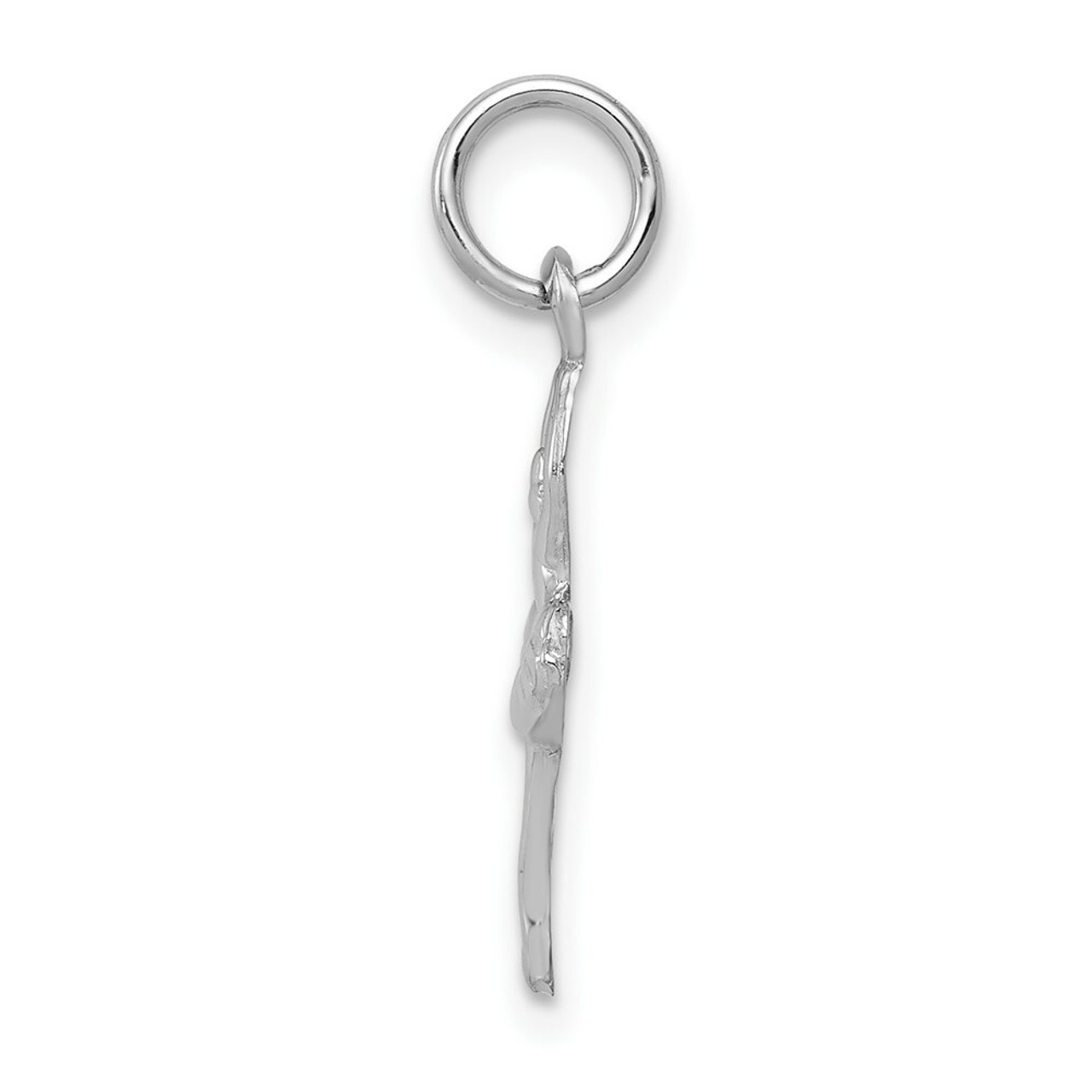 14K White Gold Ballerina Charm - (A86-373)