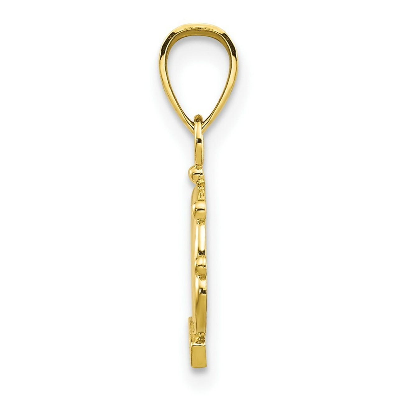10K Yellow Gold Crown Charm - (A86-655)