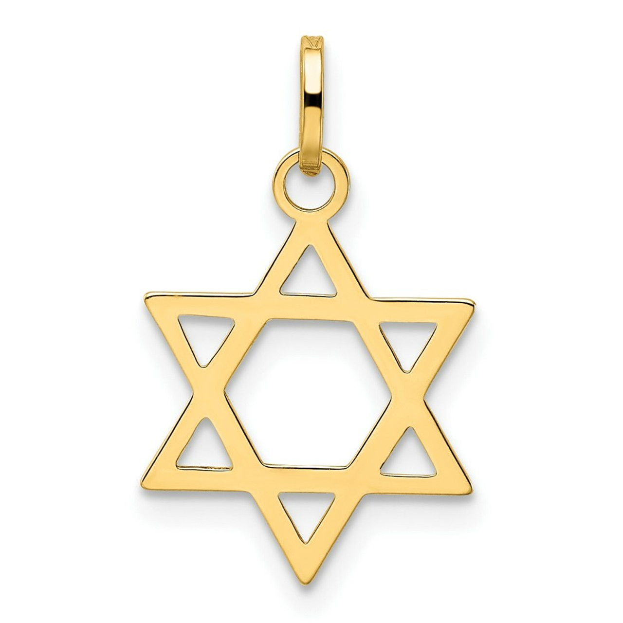 14K Yellow Gold Star of David Pendant 21mm length - (A98-920) 14K Yellow Gold Star of David Pendant 21mm length - (A98-920)