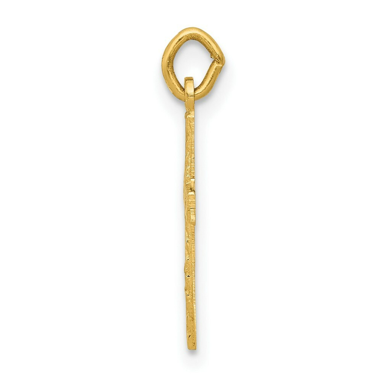 14K Yellow Gold Small Cross Charm - (B11-331)