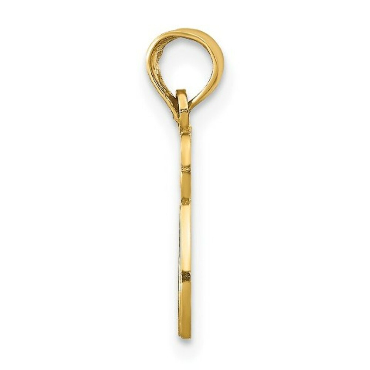 14K Yellow Gold Chai Cutout Pendant - (A83-786)
