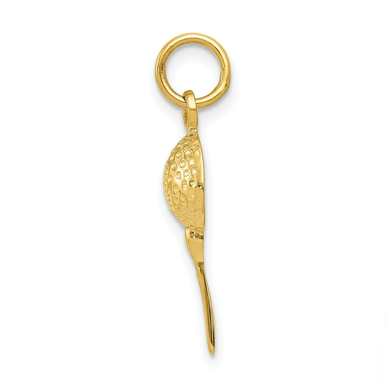 14K Yellow Gold Golf Ball Charm - (A86-984)