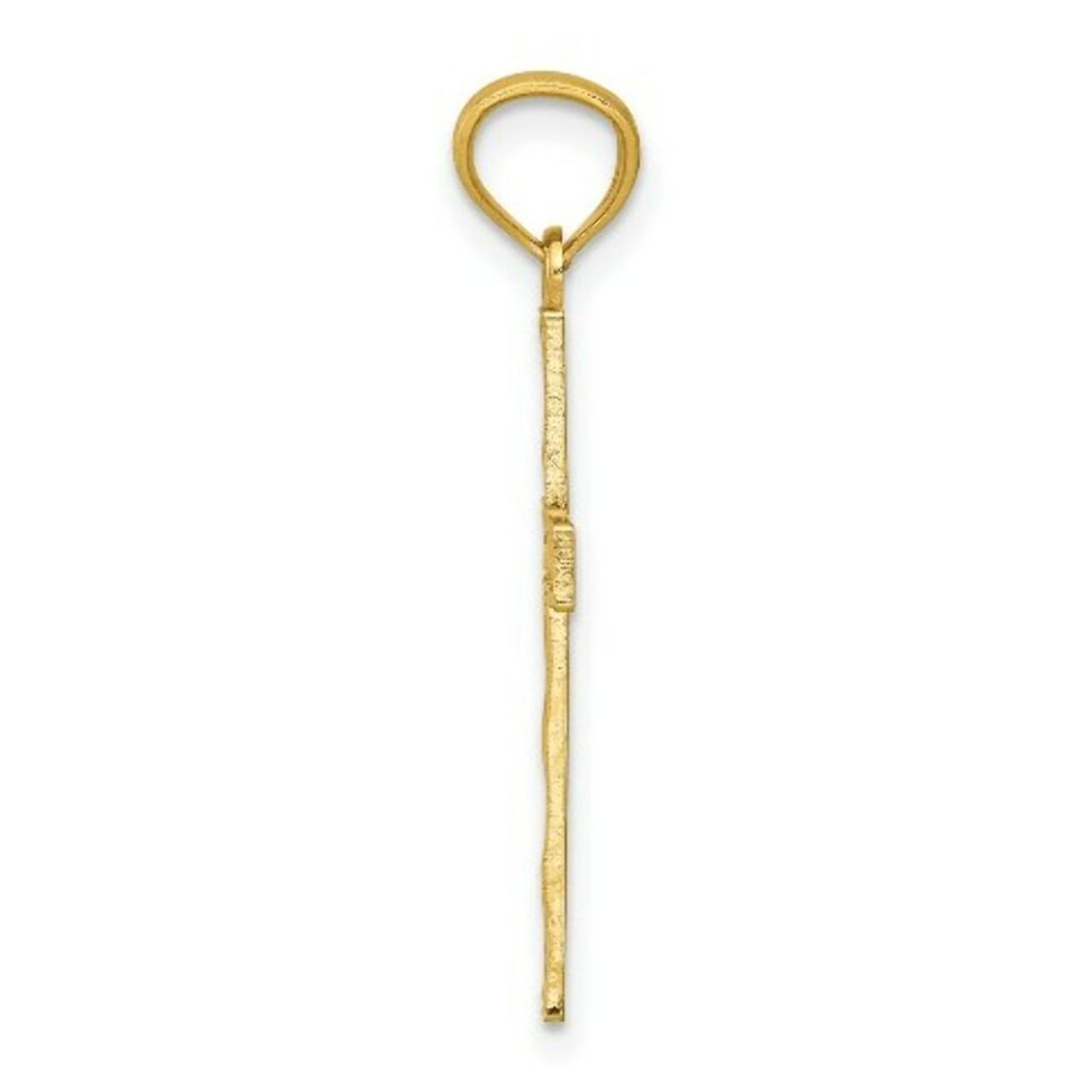 14K Yellow Gold Filigree Cross Pendant - (A98-259)