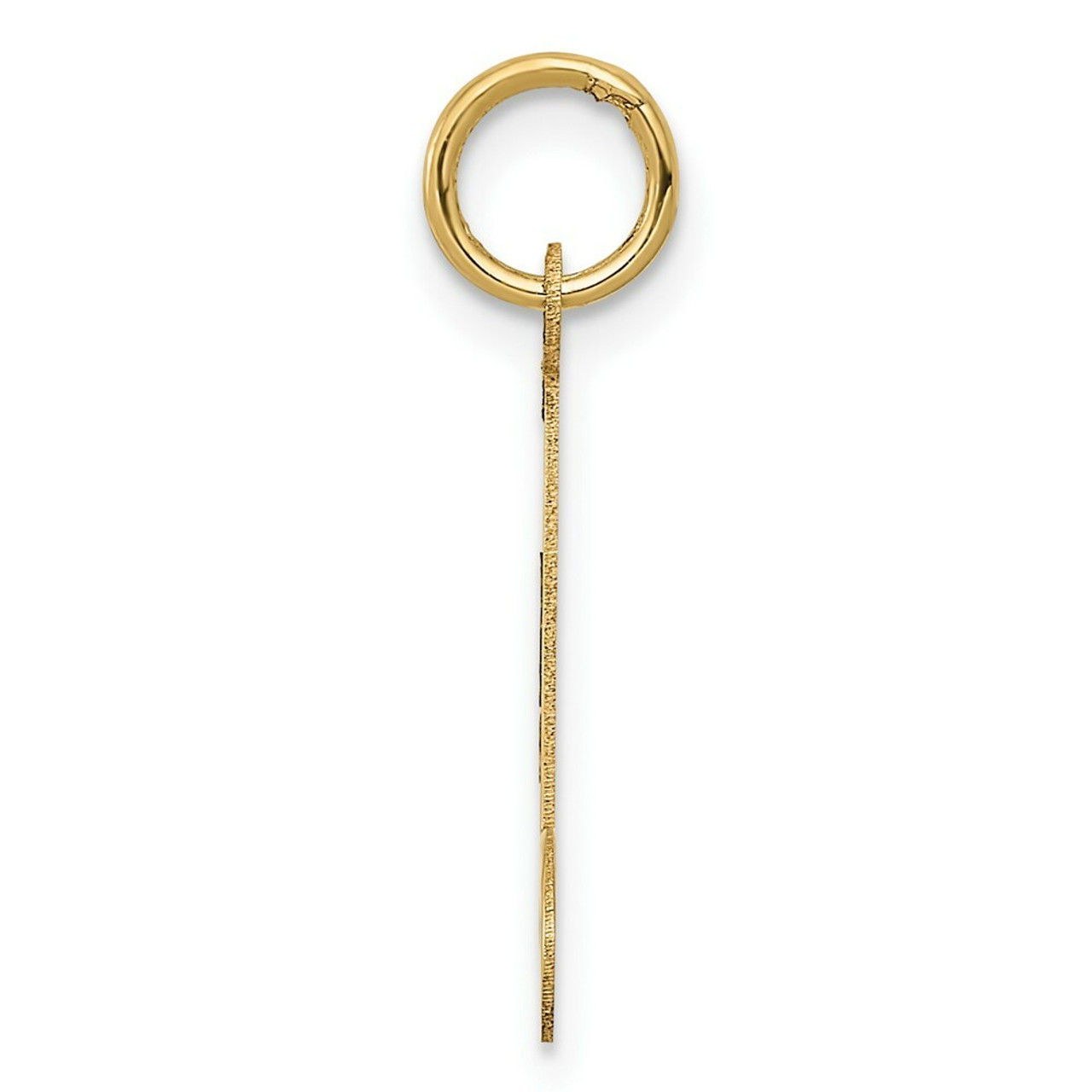14K Yellow Gold Polished Musical Note Charm Pendant - (A98-704)
