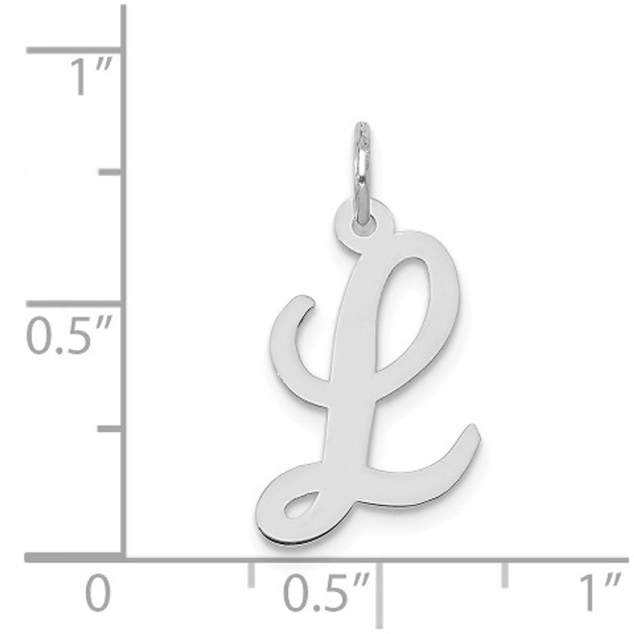 Medium Initial Charm Rose Gold / E