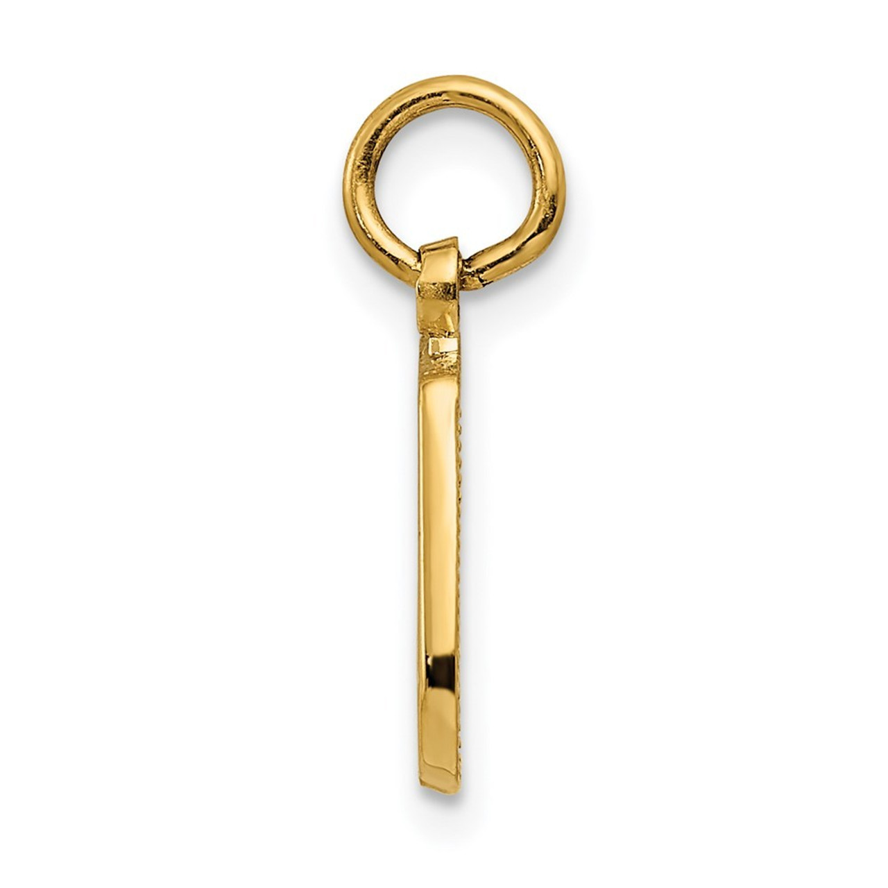 14K Yellow Gold Musical Note Charm - (A82-809)