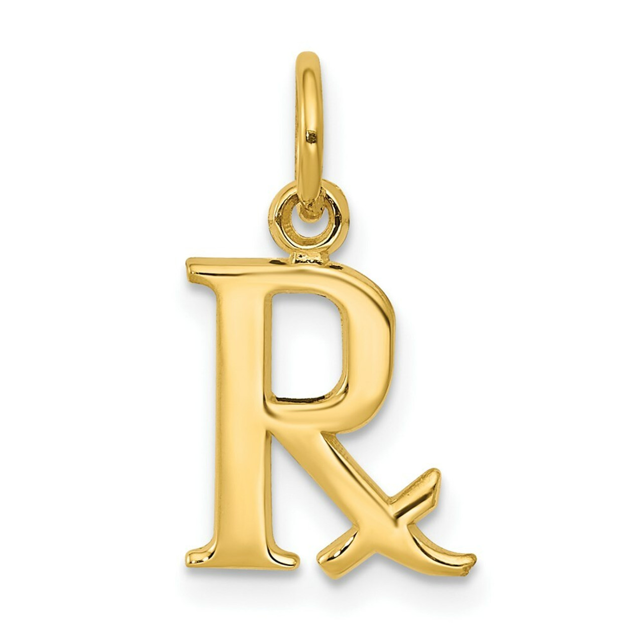 14K Yellow Gold Prescription Symbol RX Charm - (A83-194)