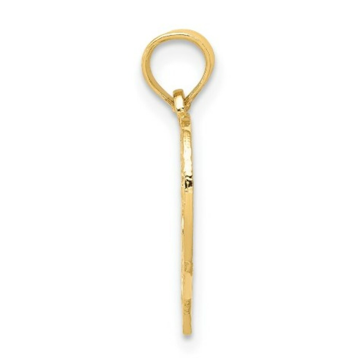 14K Yellow Gold 13 In Heart Cutout Pendant - (A83-355)